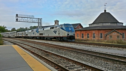 Eastbound Capitol Limited arrival at Martinsburg