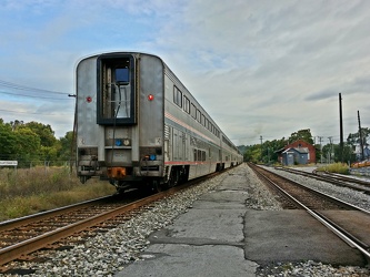 Eastbound Capitol Limited departing Martinsburg