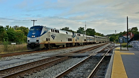 Westbound Capitol Limited arrival at Martinsburg