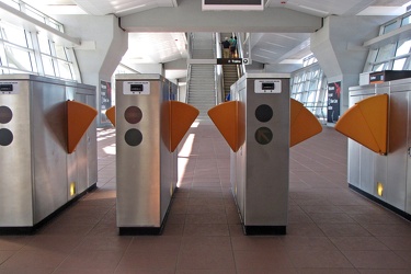 Faregates at Spring Hill station