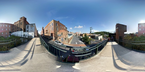 Bridge to Johnson Street parking garage