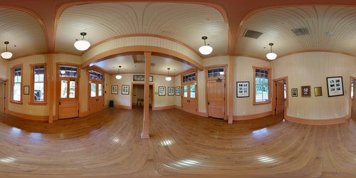 Waiting room at Harpers Ferry train station