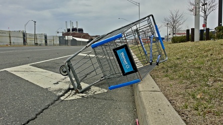 Abandoned Walmart shopping cart