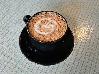 Foam heart on hot chocolate [03]