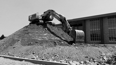 Hitachi excavator at Wheaton High School [02]