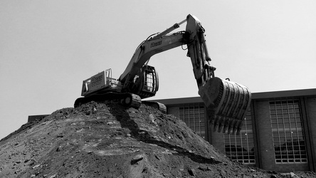 Hitachi excavator at Wheaton High School [03]