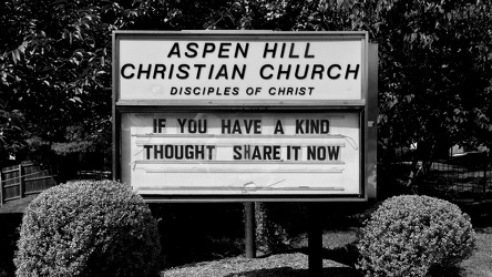 "If you have a kind thought, share it now."