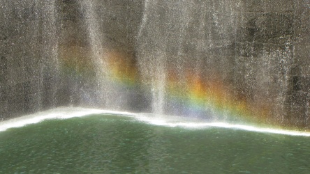 Rainbow in North Tower fountain