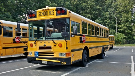 School bus at Dogwood Elementary School