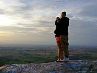 Couple taking photos from High Rock