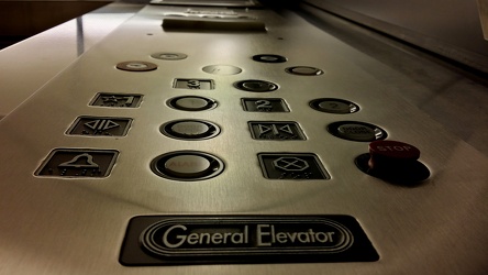 Buttons on Bloomingdale's elevator