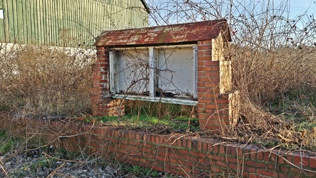 Former sign structure at Lorton Reformatory