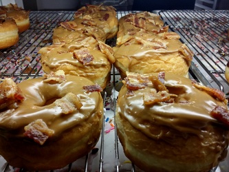 Maple bacon donuts at Sugar Shack