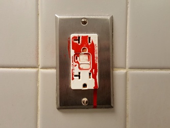 Painted outlet