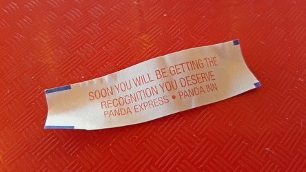 Fortune Cookie message