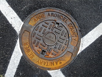 Anne Arundel County Sanitary Sewer manhole cover