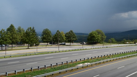 Rainstorm near Sideling Hill cut