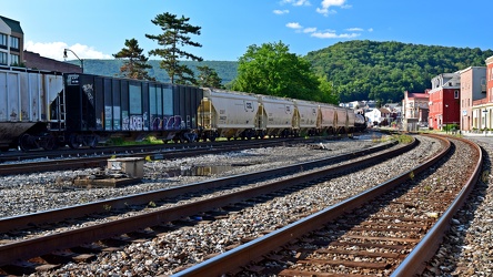 Freight train in Cumberland, Maryland