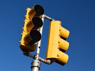 Traffic light in Bala Cynwyd