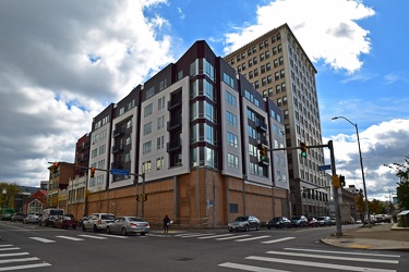 Newly constructed apartment building in East Liberty