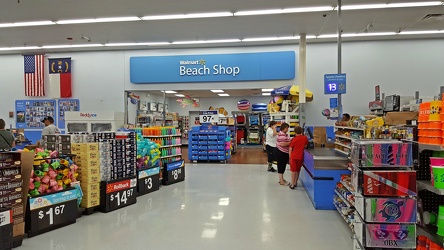 Beach shop at Walmart in Kitty Hawk, North Carolina