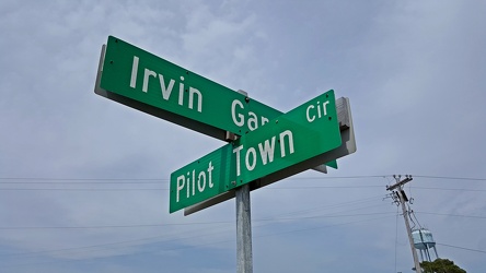 Street signs at Irvin Garrish Highway and Pilot Town Circle [01]