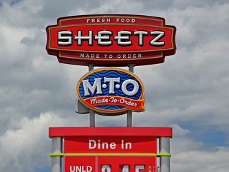 Sign for Sheetz