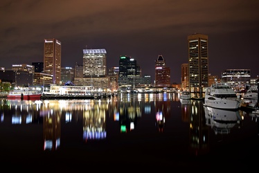 Baltimore Inner Harbor at night [01]