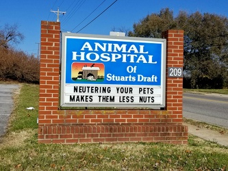 "Neutering your pets makes them less nuts"