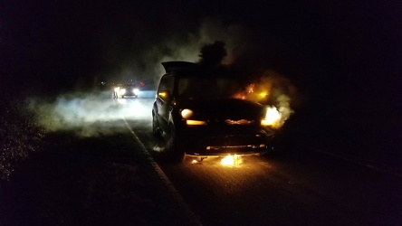 Car fire in Lucketts, Virginia [01]