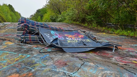 Abandoned couch on the Graffiti Highway [03]