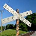 Vintage railroad crossbuck, May 24, 2018