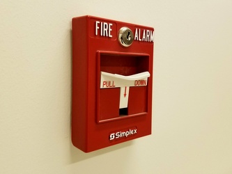 Fire alarm pull station at Geisinger Community Medical Center [02]