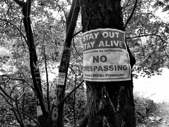 "Stay Out, Stay Alive" sign at Centralia