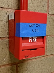 New fire alarm pull station