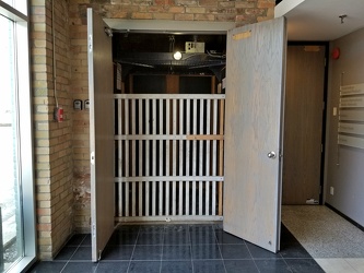 Freight elevator at 495 King Street West