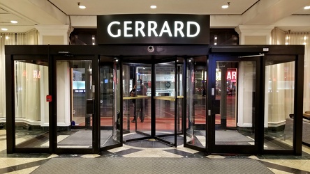 Gerrard Street entrance at the Chelsea Hotel