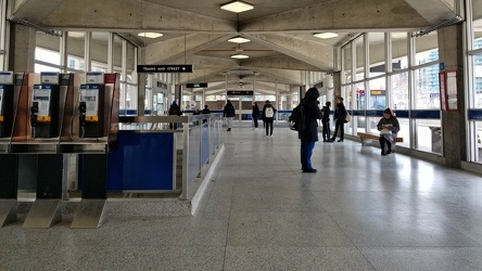 Waiting area at Finch bus terminal