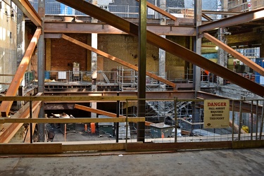 Building under construction at Yonge and Queen