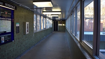 Bridge over the tracks at Rosedale