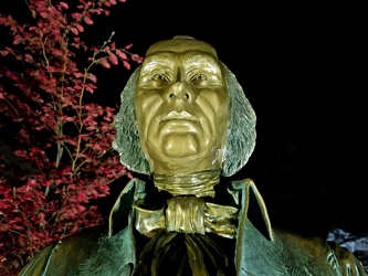 James Madison statue at night [03]