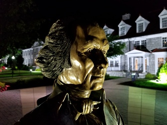 James Madison statue at night [02]