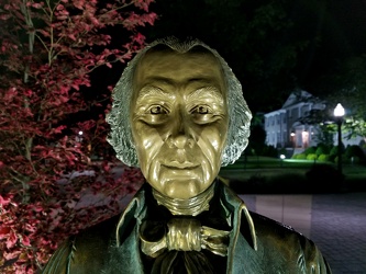 James Madison statue at night [01]