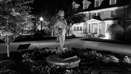 James Madison statue at night [04]