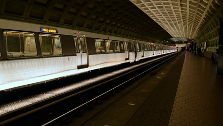 Blue Line train at Pentagon City station