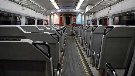 Interior of SEPTA Silverliner car 395