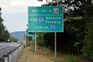 Maryland 68 vs. Interstate 68 sign [01]