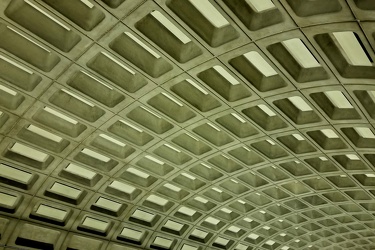 Ceiling at Ballston-MU station [02]