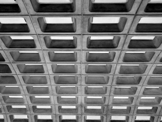 Ceiling at Ballston-MU station [03]