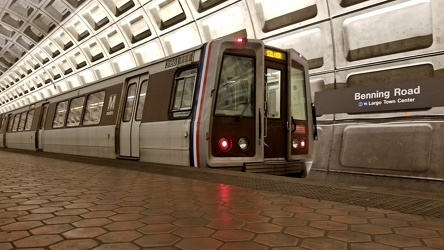 Train at Benning Road station